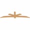 Ekena Millwork Alberta Smooth Timber Gable Bracket, Western Red Cedar, 96"W x 28"H x 1 1/2"D x 5 1/2"F, 7/12 Pitch GBW096X28X0206ALB00SWR - alternate 2